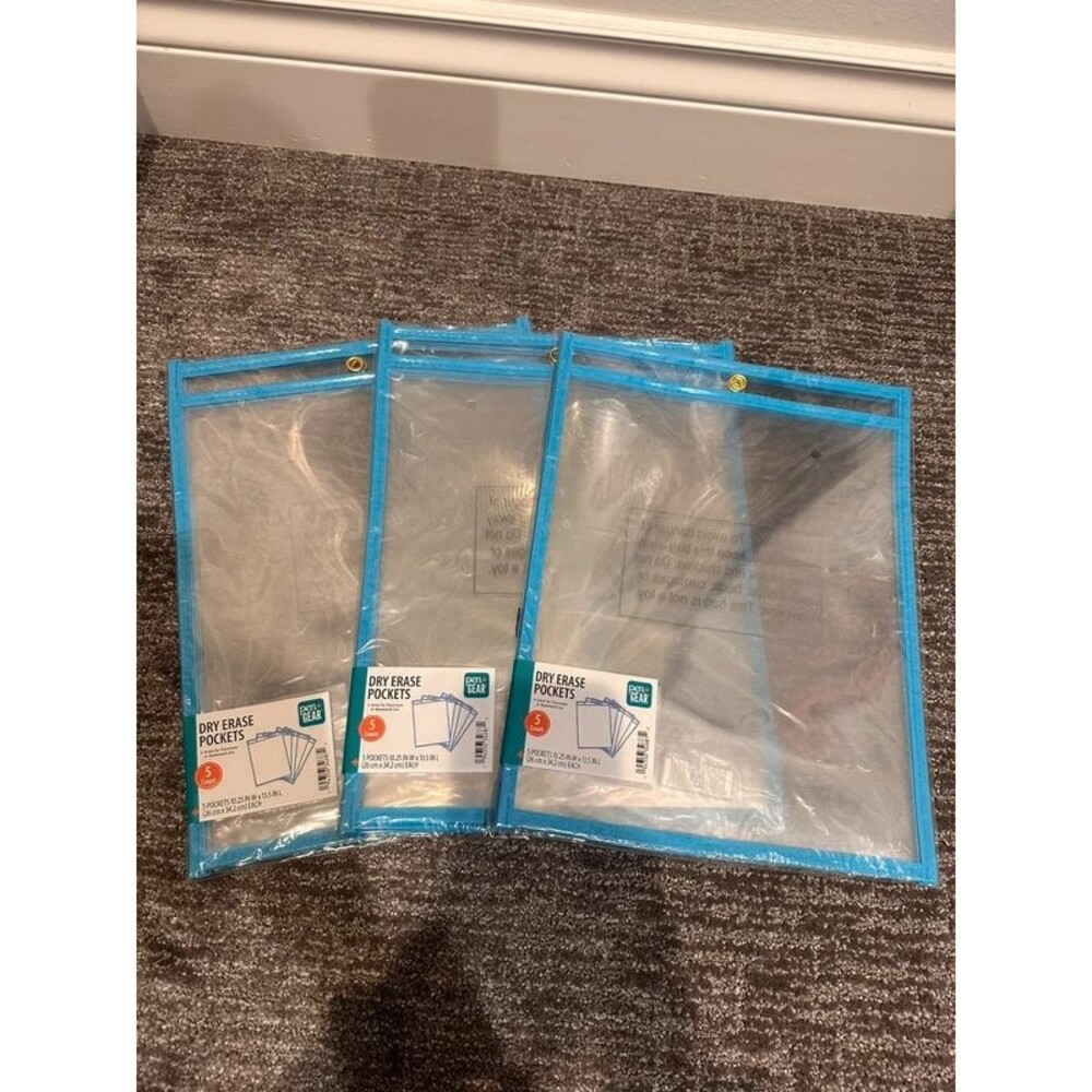 Dry Erase Pockets for classrooms, schools, teachers